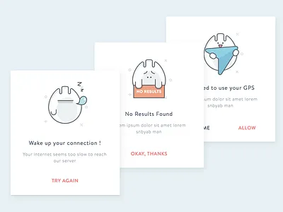 The Expression of The Fork app connection error gps illustration internet ios location no popup results slow