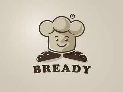 Bready bake bakery bread illustration logo