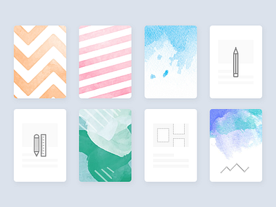 Custom Cover app cover custom ios ipad minimal pattern simple test ui ux water colour