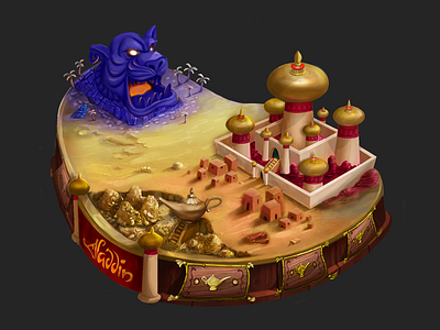 Concept Art for Disney Hidden Worlds Game concept art game background game environment hidden object scene