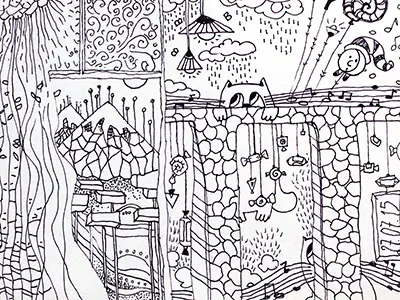 Part 5 art cat details drawing graphics lamp light liner marishishcova sketchbook sketching