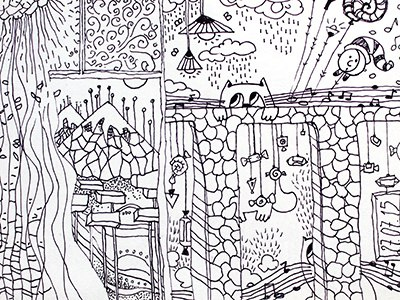 Part 5 art cat details drawing graphics lamp light liner marishishcova sketchbook sketching