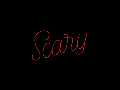 Happy Halloween! lettering scary script typography