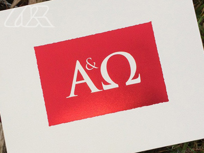 Alpha And Omega Foil Print christian design foil prints god jesus letterpress