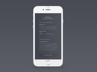 That Sarcastic Forecast | iOS Weather Application apple application font forecast humour interactive iphone layout mockup sarcasm text weather