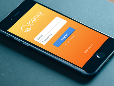 Solstice Login ios ui