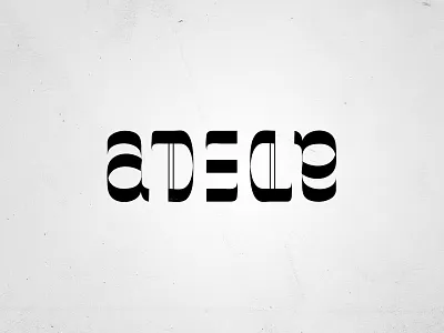 Adele Ambigram v.2 360 adele ambigram brand feminine logo design logotype mark music ralev rotate tattoo