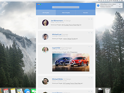 Volkswagen Widget interface interface design mac photoshop volkswagen widget wvwwwvww