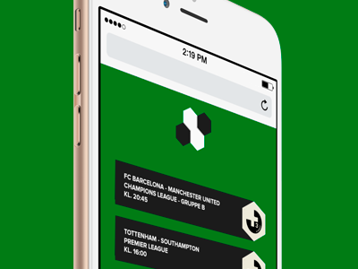 Football TV-Guide addfree black football green simplicity sixangle soccer white