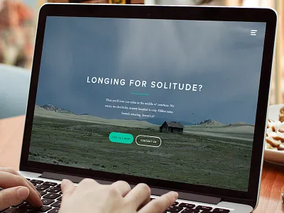 Daily UI #003: Landing page daily fold fullscreen landing page photo ui