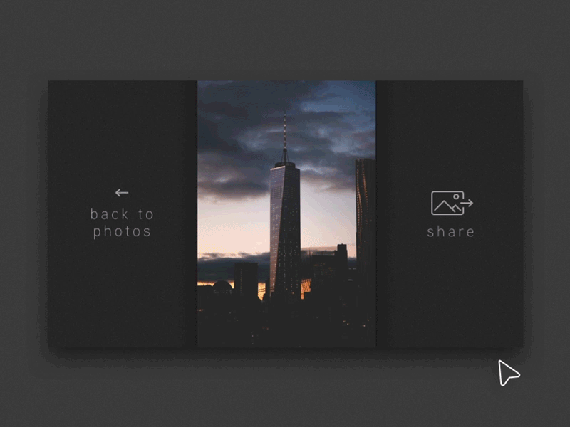 Daily UI #010 + #011 – Successful Social Share app dailyui flash instagram message minimal pinterest share social success ui ux