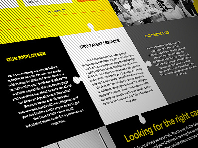 Tiro Talents Services | Dribbble bespoke broadbean integration recruitment web web design web development website.