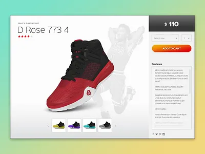 Adidas Product Card adidas cart concept grzegorz product shop ui ux web webdesign website
