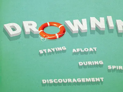 Drowning Illustration drowning illustration typography