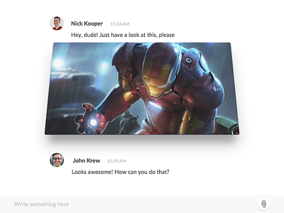 Direct Messaging 013 avengers dailyui direct messaging iron man