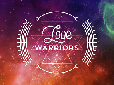 Love Warriors Branding artist branding entrepreneur geometry logo love sacred geometry spiritual support type warriors