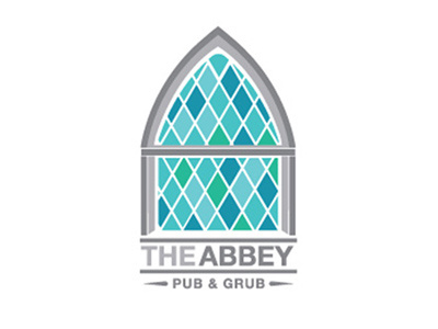 The Abbey artistic illustration logo