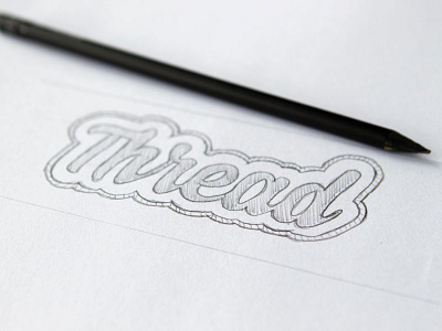 Thread Identity brand bubble concept drawing identity jakt logo sketch