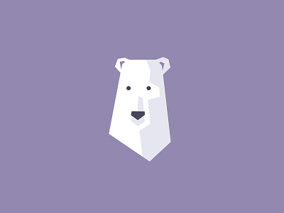 Polars animal bear cold head ice iceberg logo polar pole purple snow wild