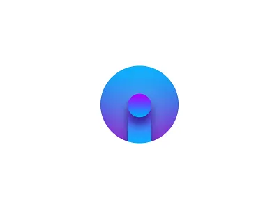 i blue i icons identity logo mark startup