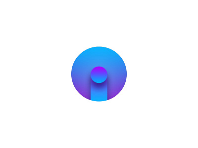 i blue i icons identity logo mark startup