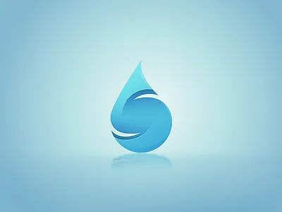 Liquid S Logo branding logo s water