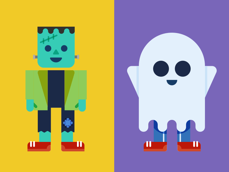 Costume Contest cat costumes crayon frankenstein ghost halloween illustration monster pirate skeleton vampire