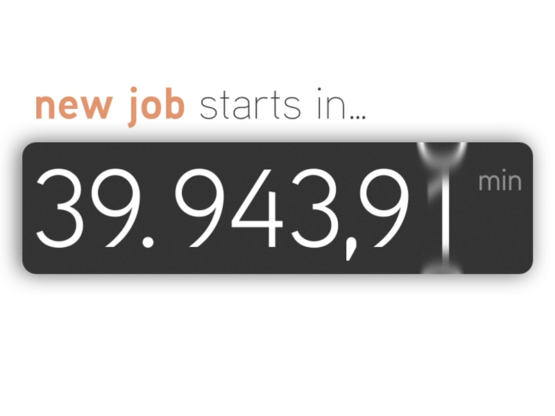 Daily UI #014 – Countdown Timer clean contract countdown dailyui job minimal new simple timer ui ux web