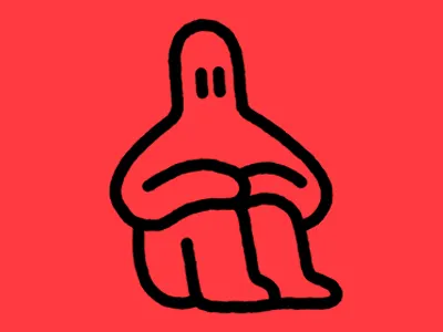 Sit Down, Man character debut drawing first post photoshop red