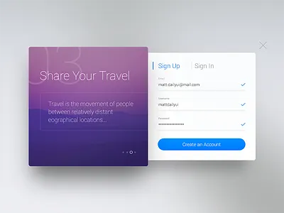 001 Sign Up daily form logn registration sign ui up ux web