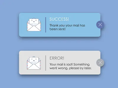 011 Flash Message / DailyUi clean dailyui error flash message gradient mail message pop up success ui ux