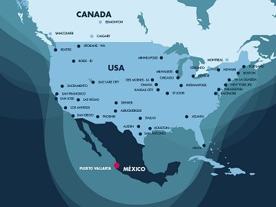 WIP — Airline Routes to Puerto Vallarta airline routes map puerto vallarta