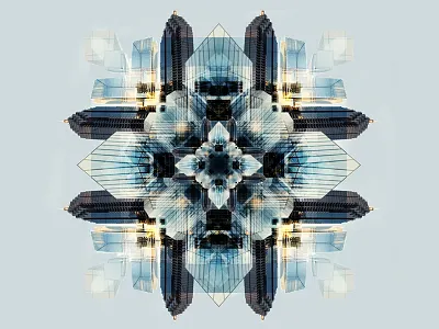 Diamond Towers atlanta diamond manipulation pattern photography skyscraper towers usa