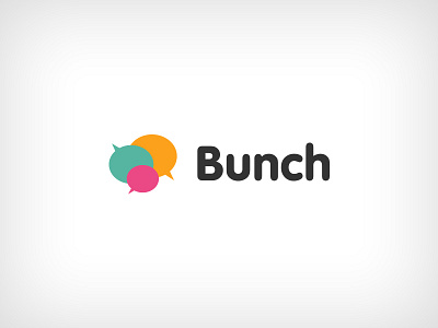 Bunch logo 2 brand branding conversation design identity logo social media typography