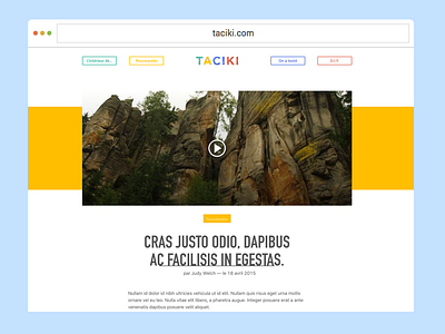 Taciki, blog blog design uxui web