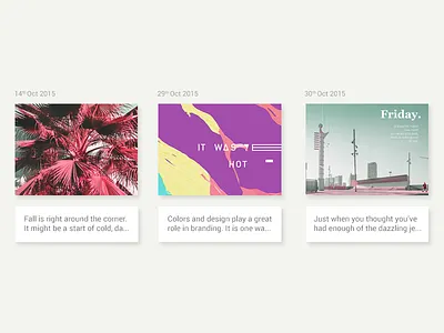 Marketplace cards colors design flat icecream material ui ux website