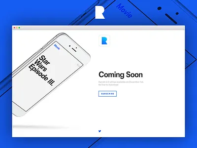Randm 2 Landing Page application blue ios iphone landing page randm web