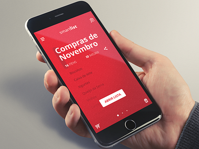 SmartList Continente app cart list mobile shop ui ux