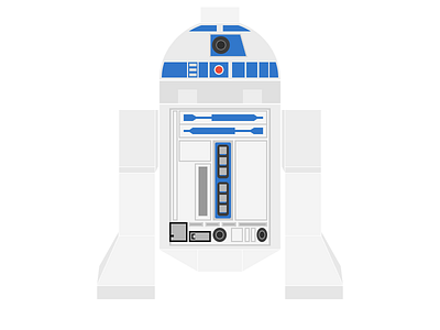 Lego R2D2 flat gravit gravit designer gravitapp illustration lego r2d2 star wars vectors