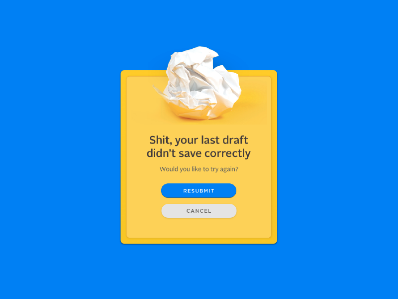 Weak ass draft 011 dailyui flash message help! messages scrap uidaily writing prompts