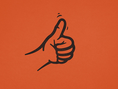 Thumbs Up flip coin hand illustration thumb thumbs up