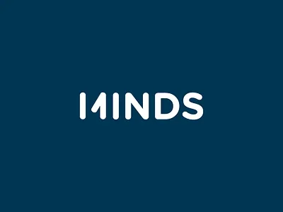 14 Minds Logo 14 brand letter play logo m mark marketing minds negative space numbers word mark