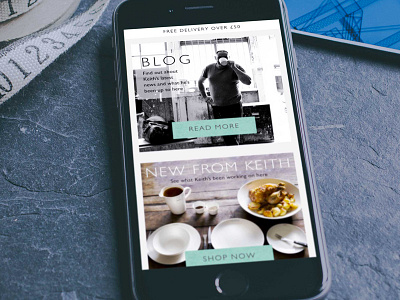 Keith Brymer Jones Site Redesign ceramics ecommerce mobile redesign responsive