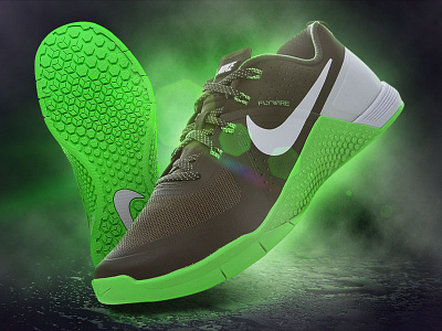 Metcon 1 flare green nike smoke sneaker