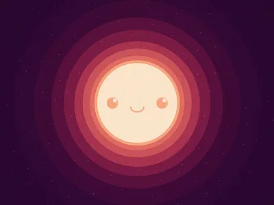 Free Wallpaper - Sunny background freebie gradient illustration illustrator space stars sun wallpaper