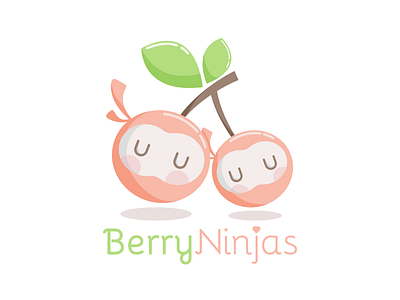 Berry Ninjas berry cute logo ninja pink