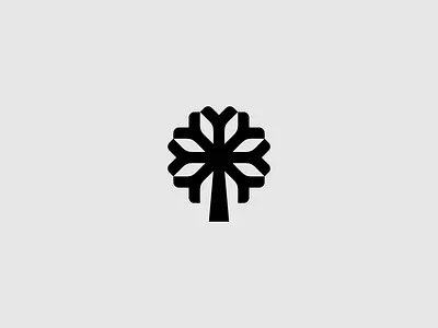 Winterbreed agriculture brandmark breed logo logomark logotype nature seed snowflake symbol tree winter