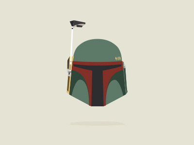 Boba Fett boba fett green helmet illustration reboot series simple star wars vector