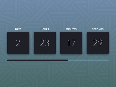 Daily UI #014 - Countdown Timer 014 clock countdown timer daily ui progress.