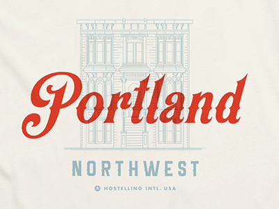 portland northwest branding logo typography